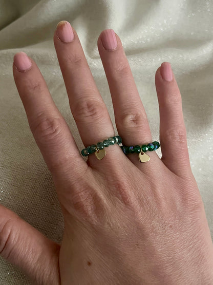 bagues perles ajustables