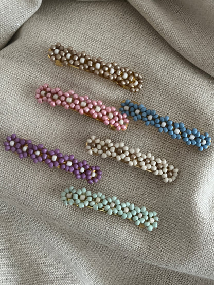 barrette perles cheveux