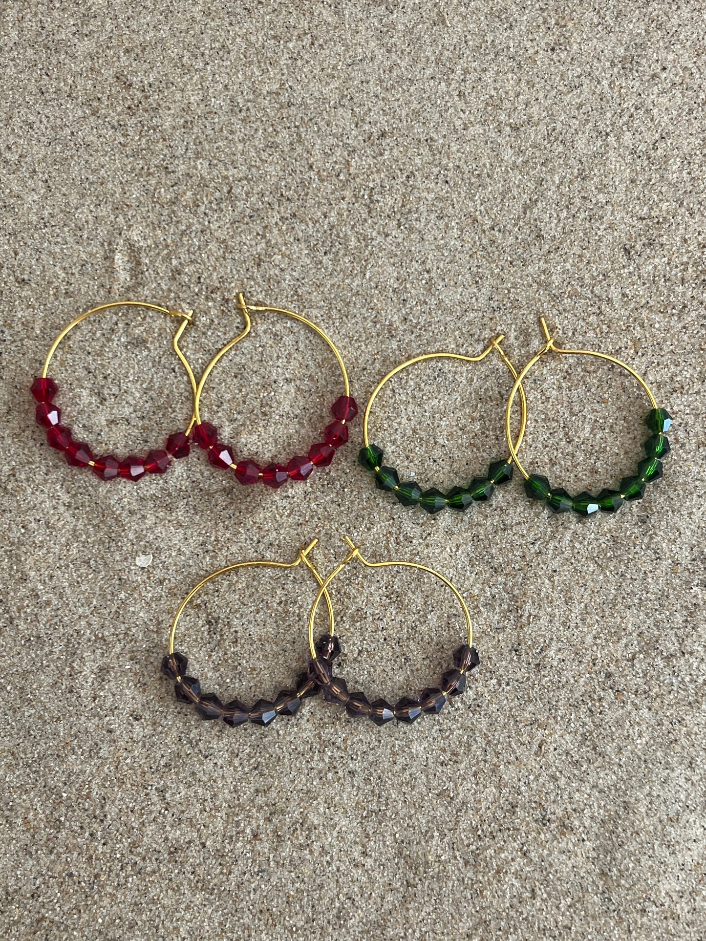 boucles d'oreilles perles