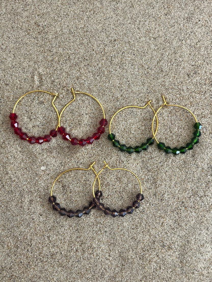 boucles d'oreilles perles