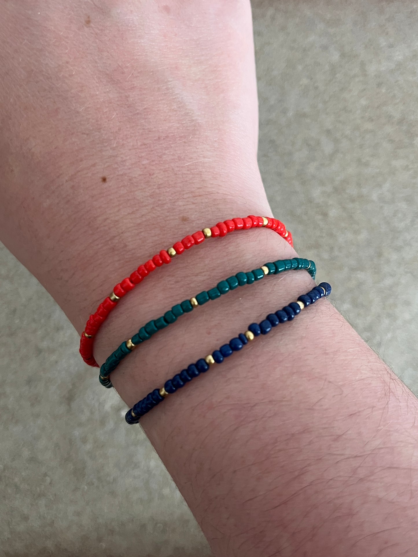 bracelet automne perles