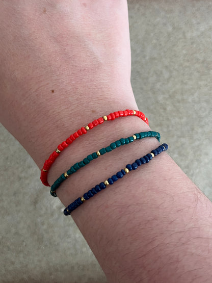 bracelet automne perles