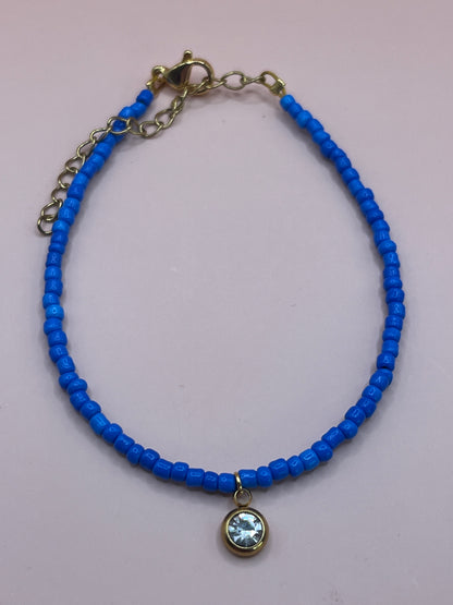 bracelet bleu 
