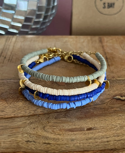 bracelet heishi coeur