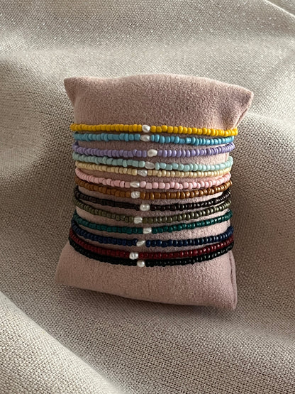 Ondine | Bracelet en perles avec une véritable perle d'eau douce