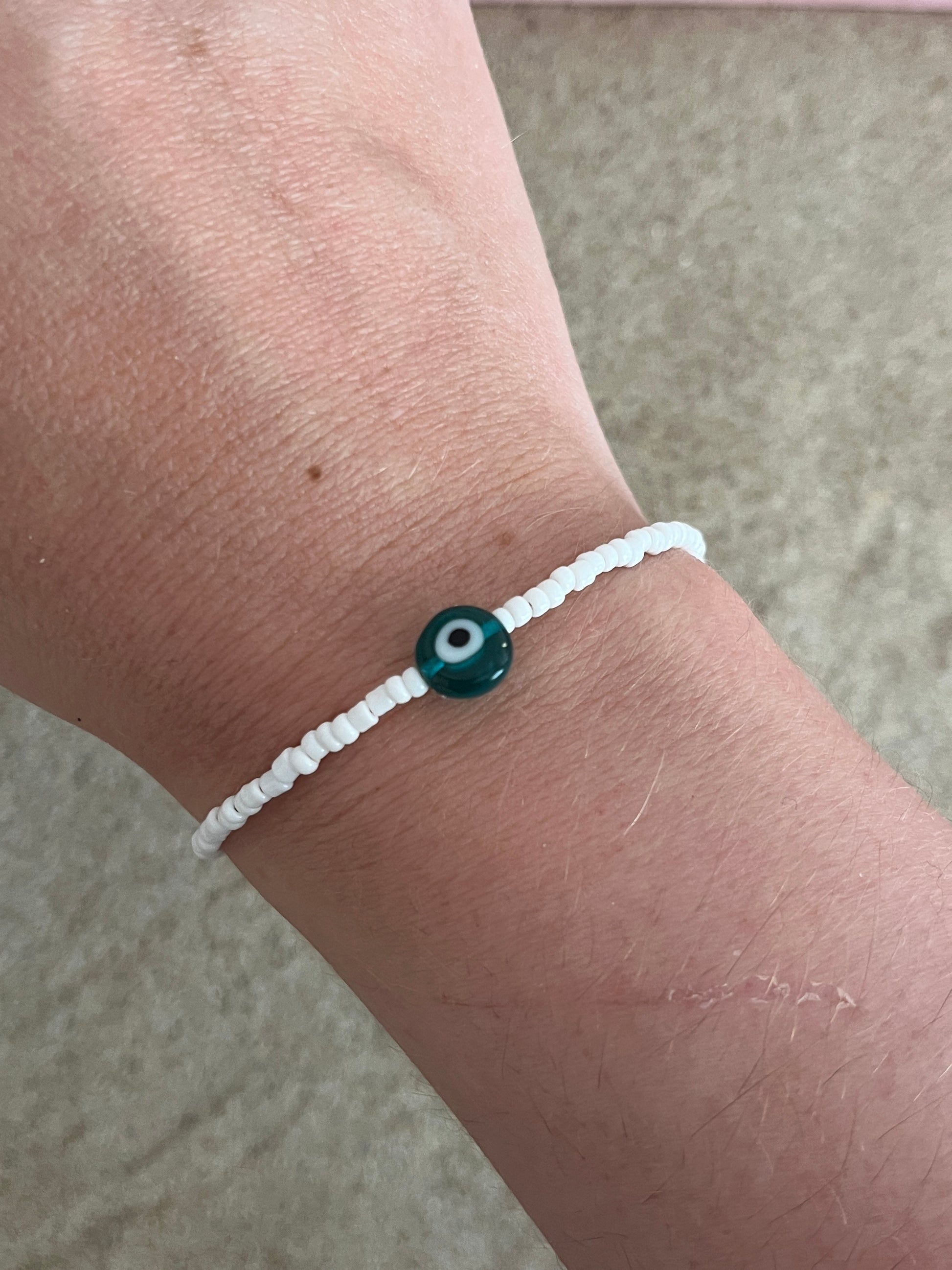 bracelet perles oeil tendance