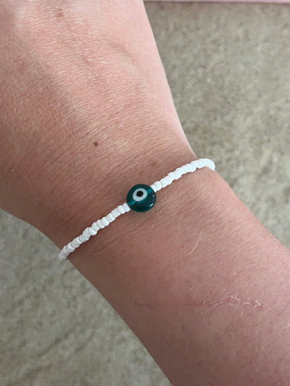 bracelet perles oeil tendance