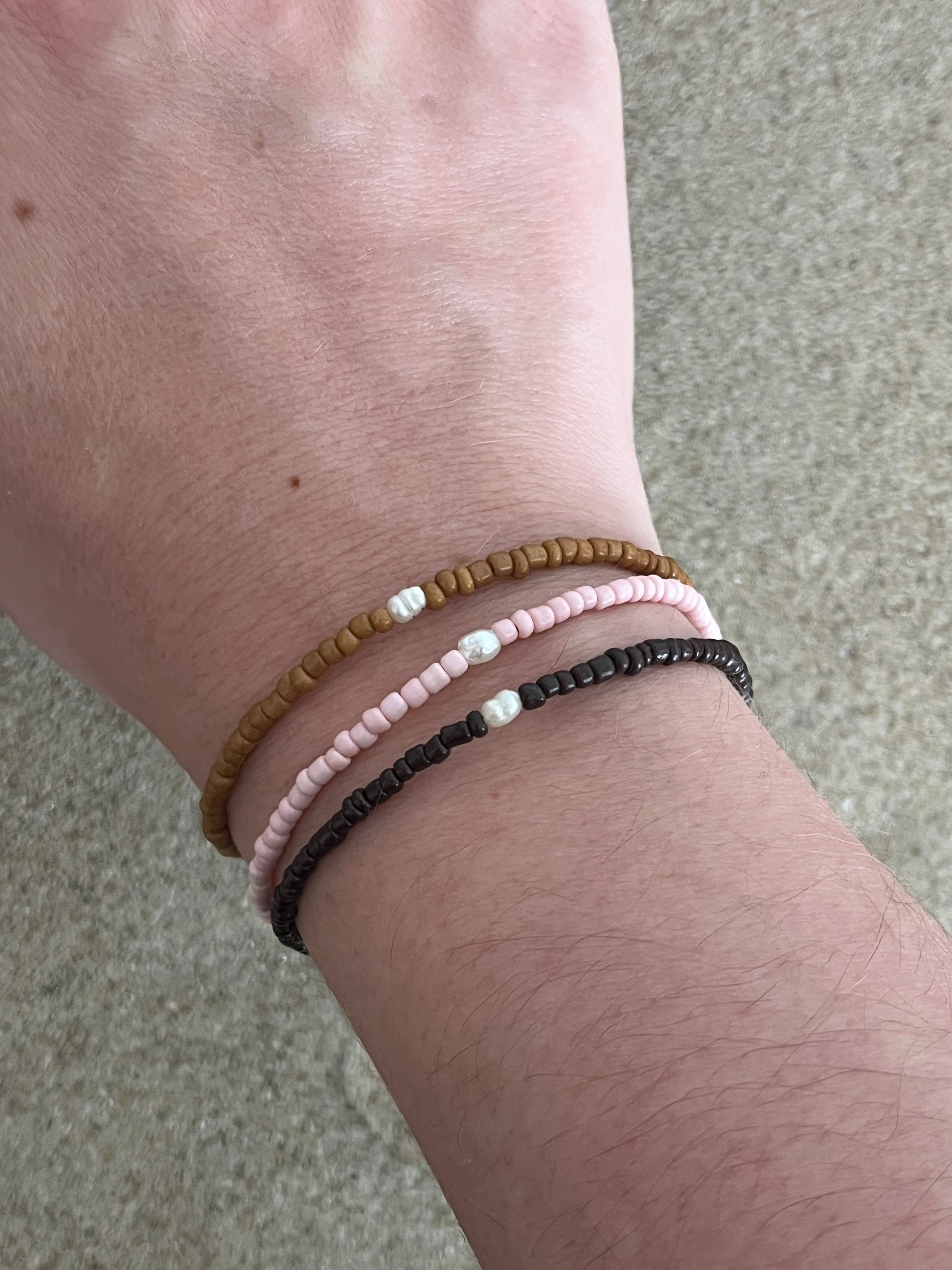 bracelets eau douce perles