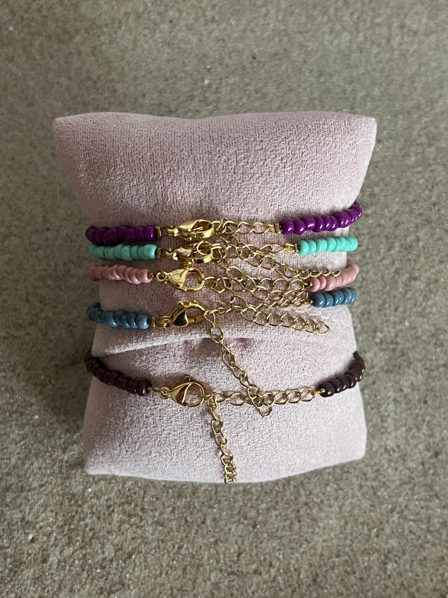 bracelets perles reglables