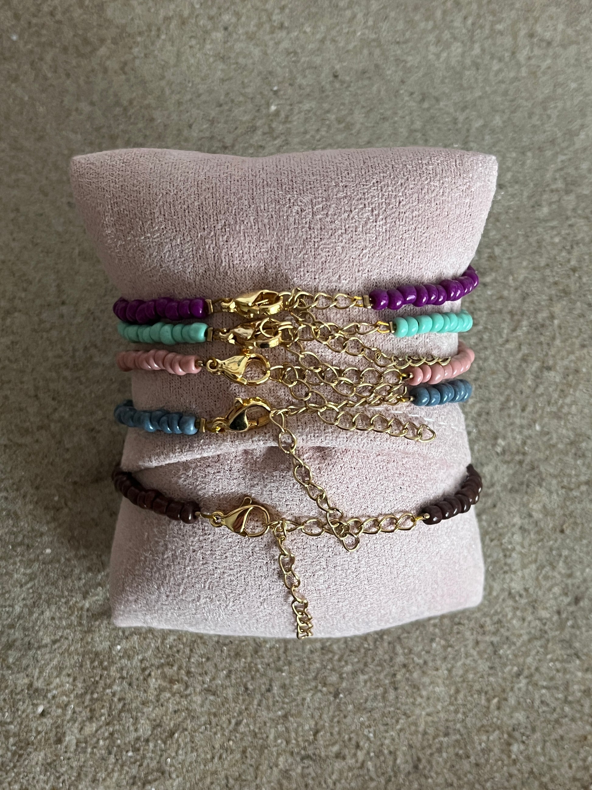 bracelets perles reglables