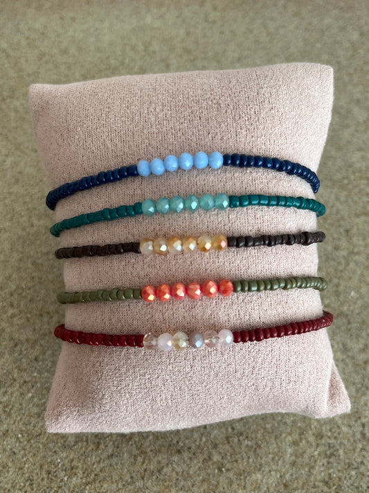 bracelets perles verre