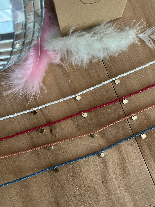 collier breloque coeur acierinoxydable