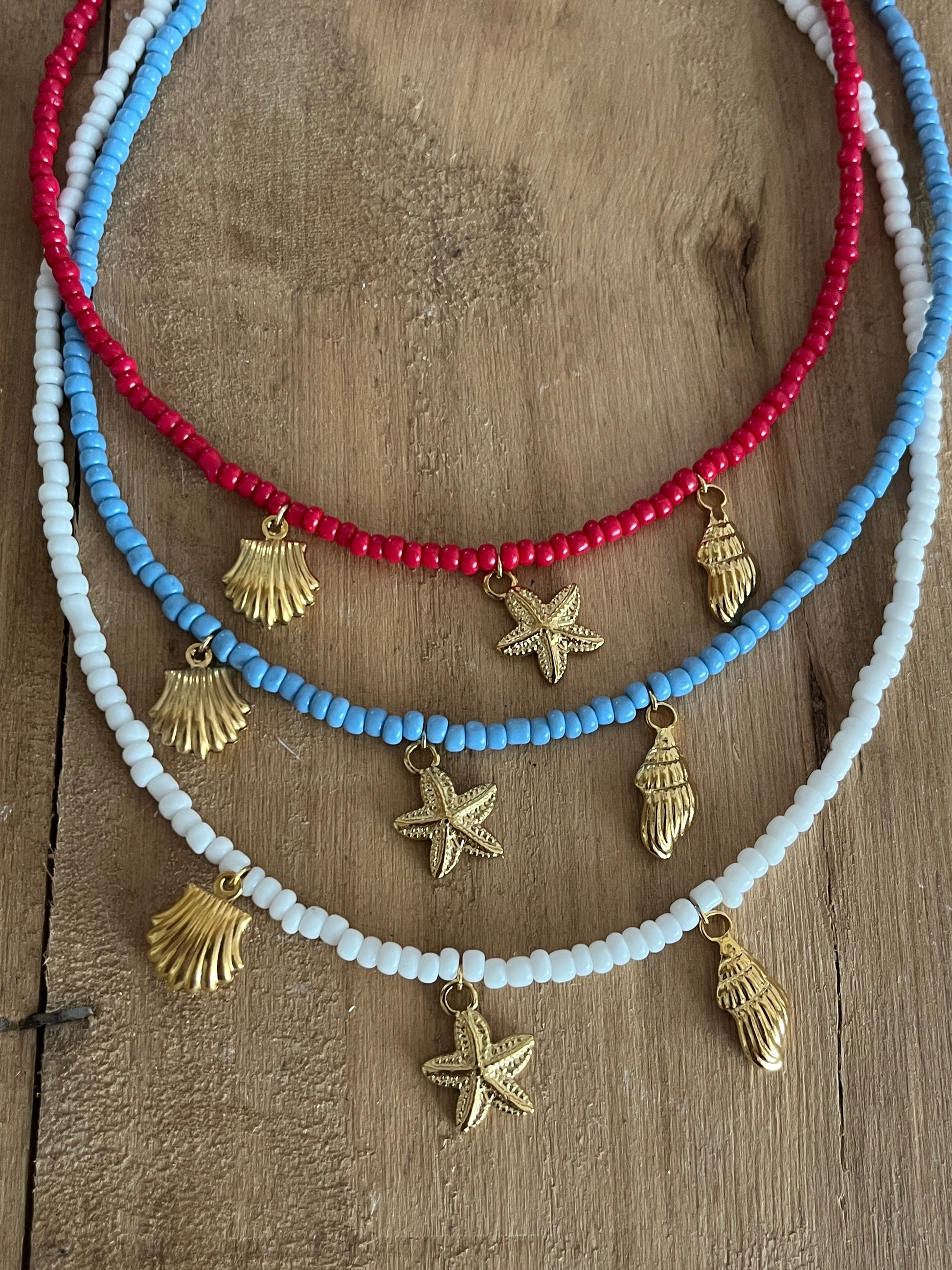 collier breloques acier inoxydable