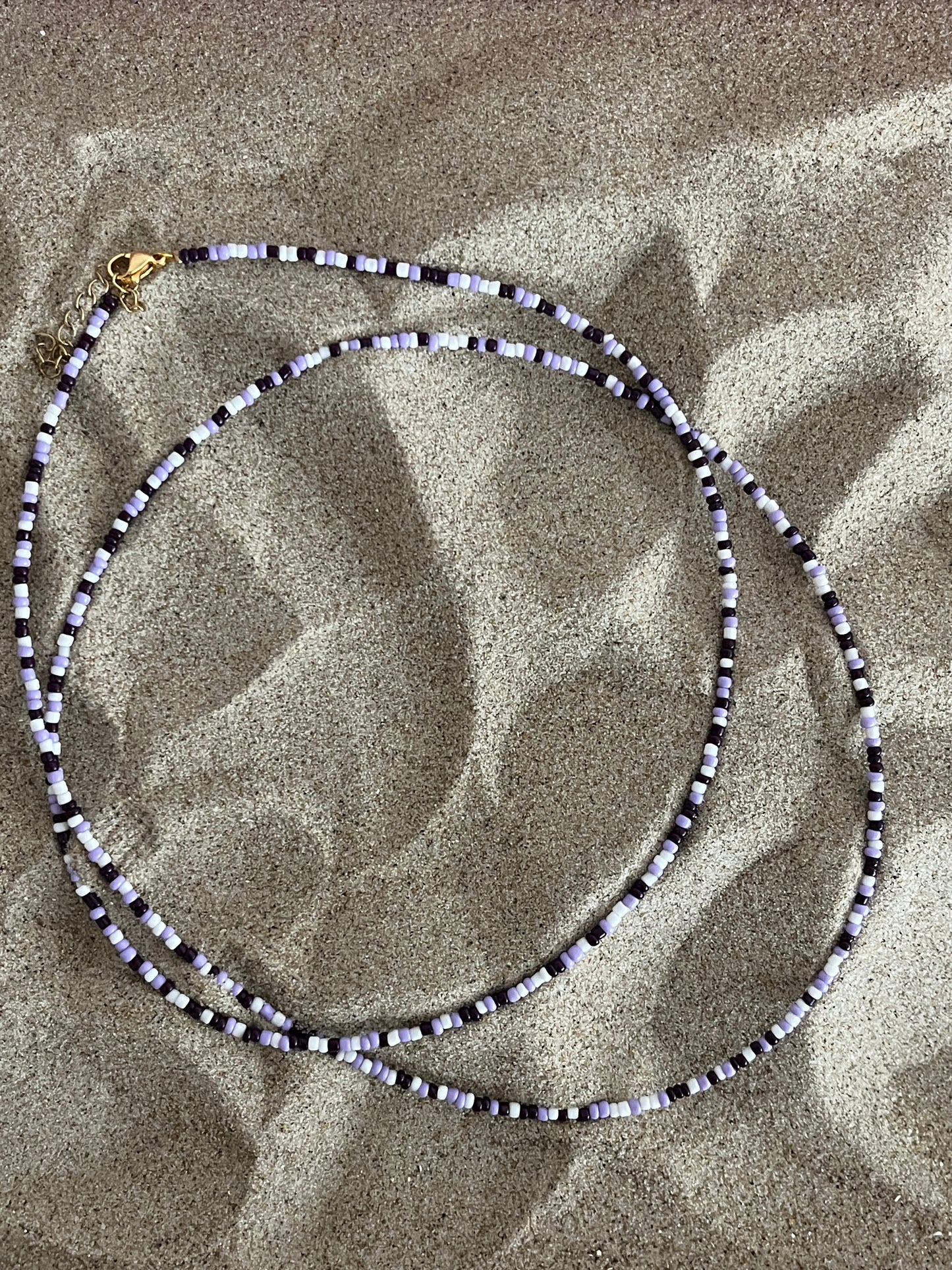 collier doublerangs perles