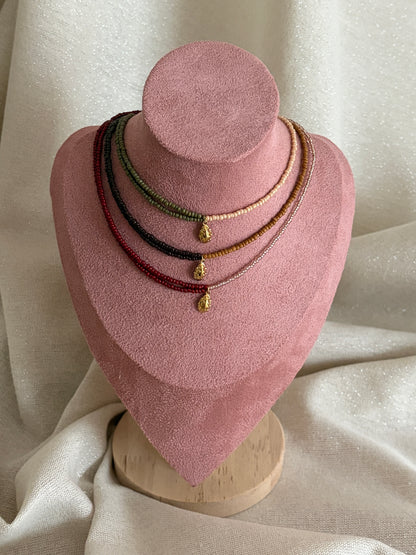 collier original perles faits main