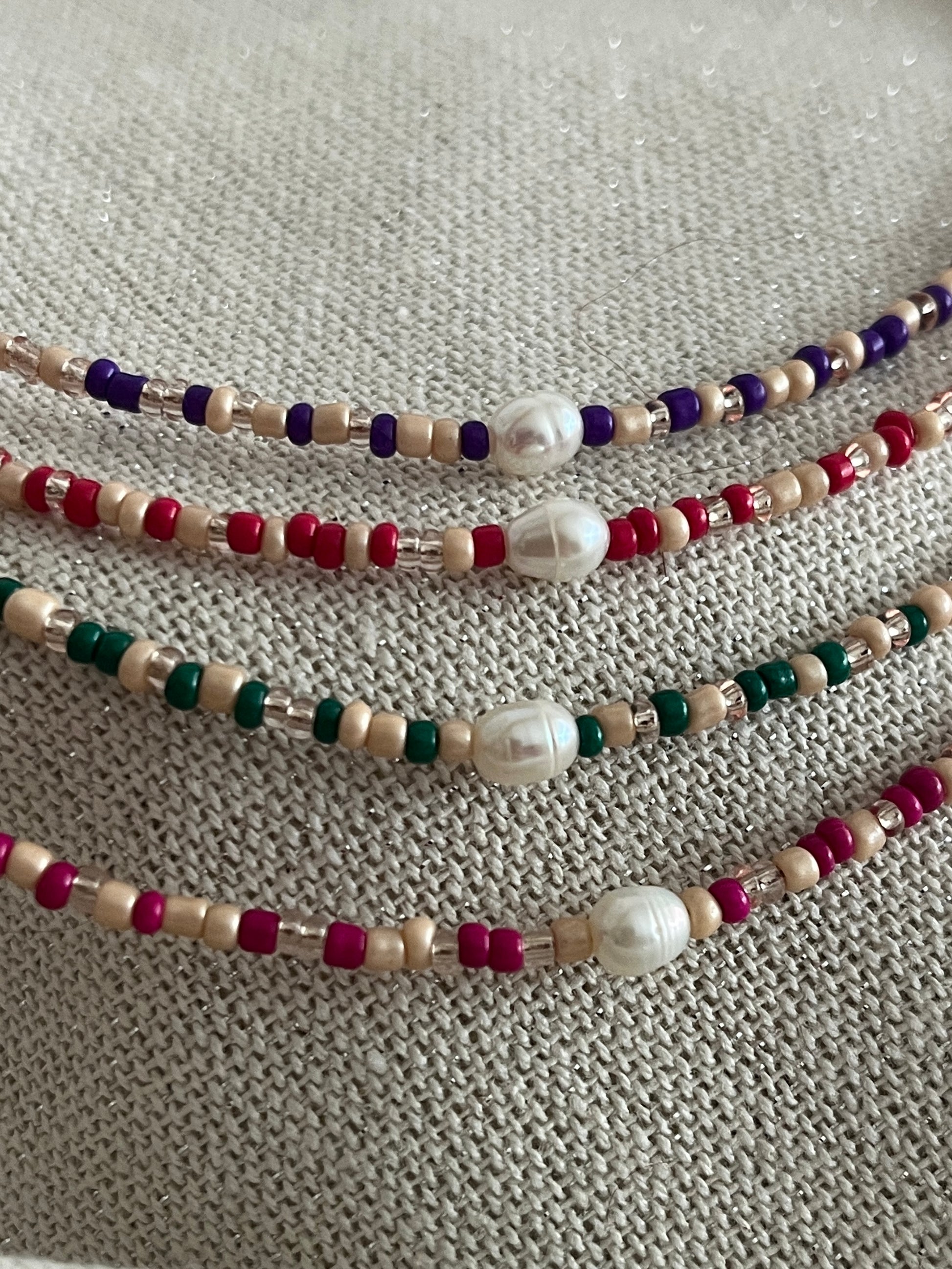 collier perle eau douce naturelle brillant