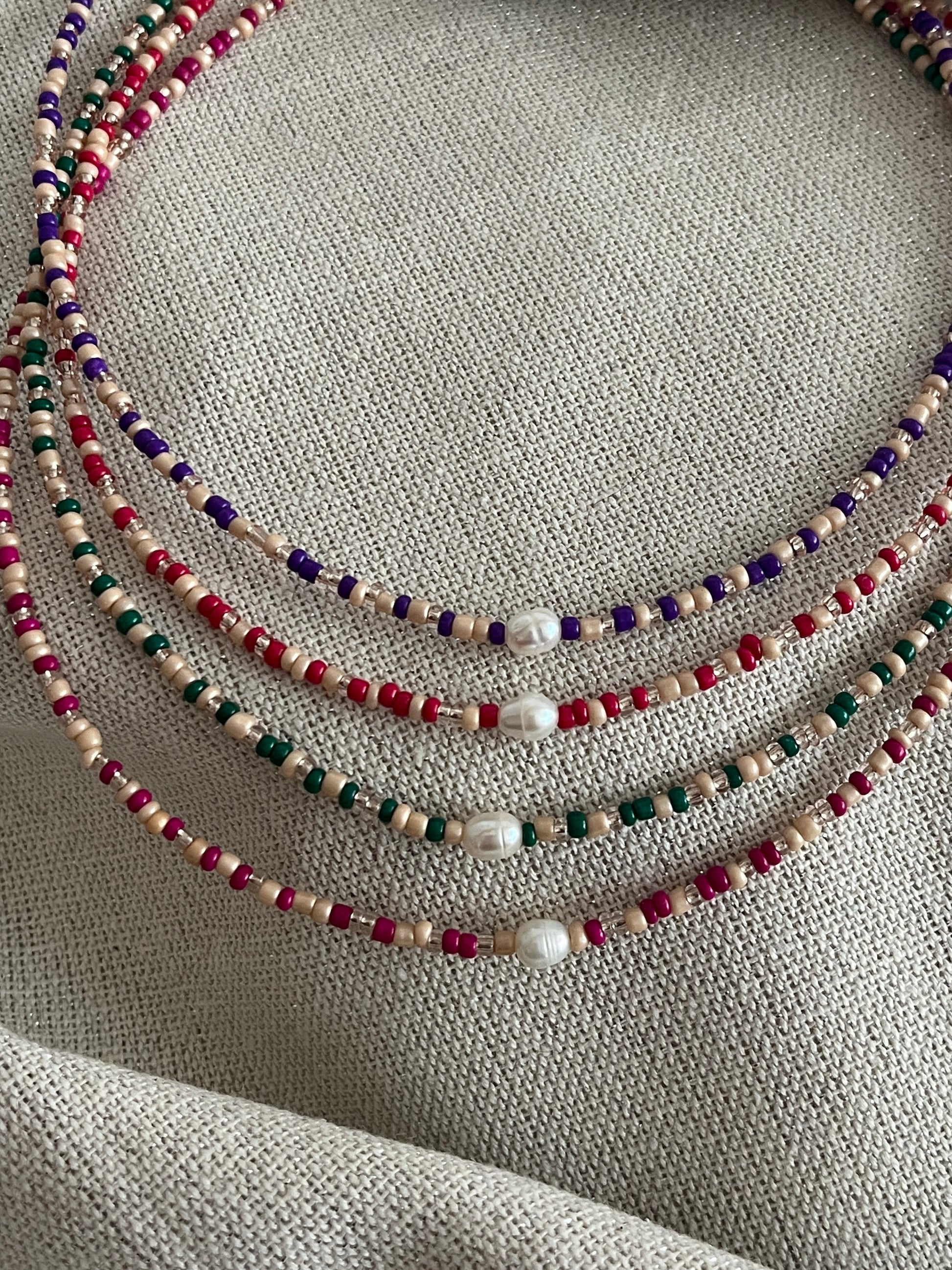 collier perles eau douce brille