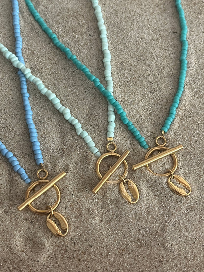 collier perles fermoir avant