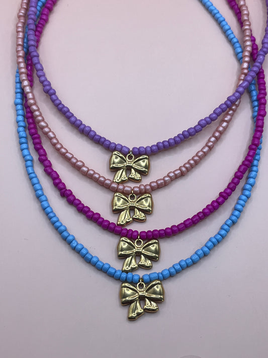 collier perles noeud