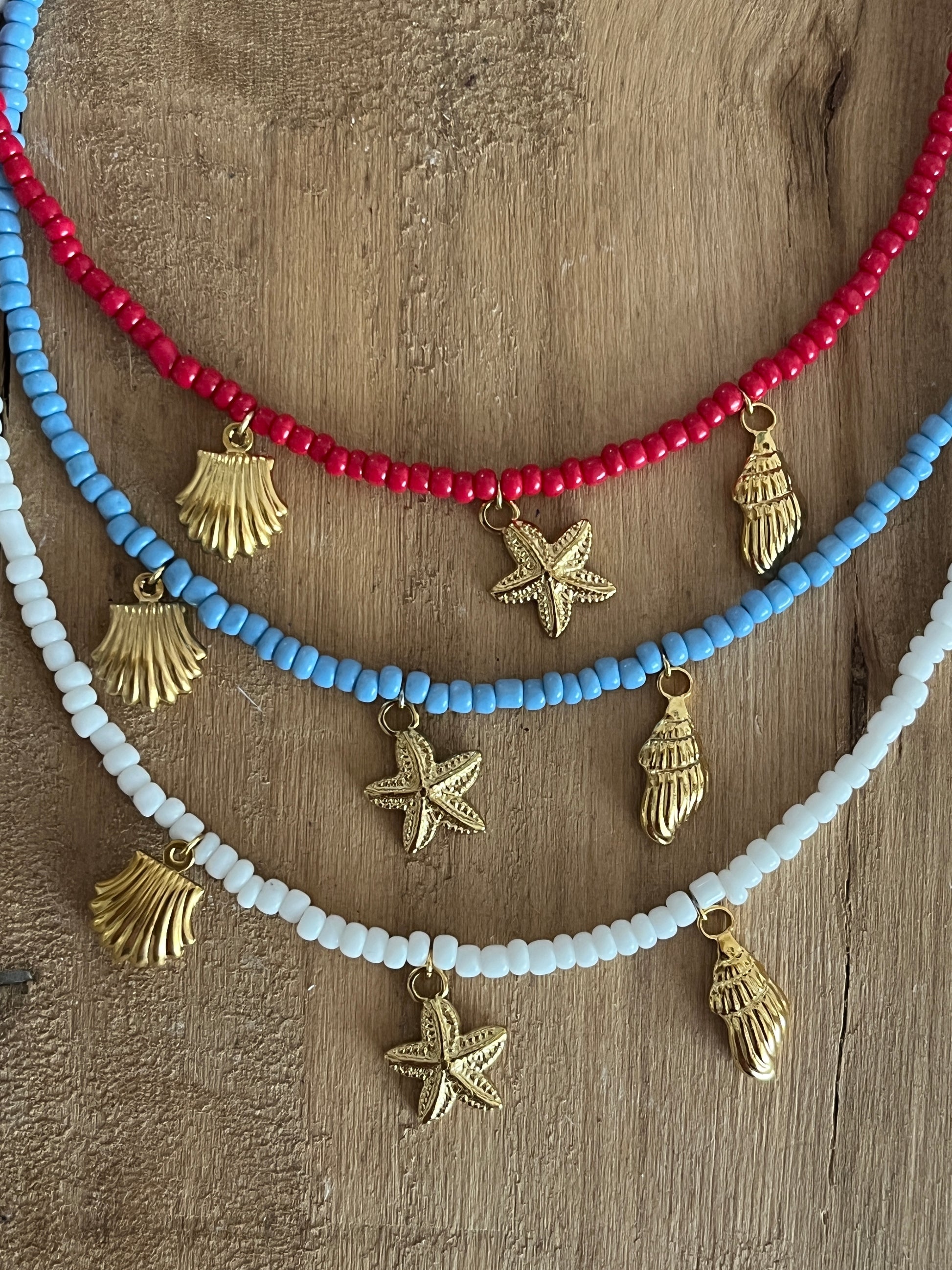 collier tendance breloques perles