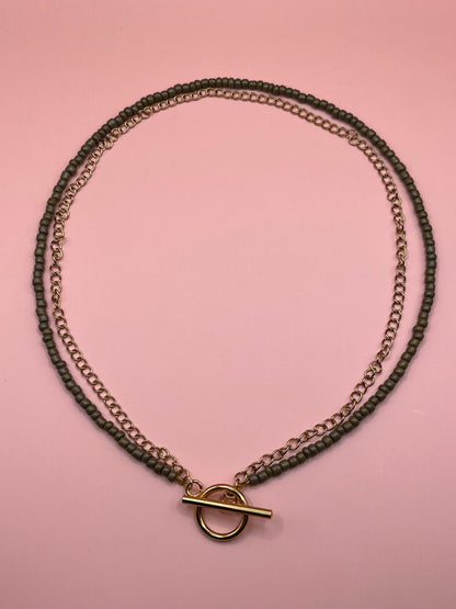 collier double rang perles