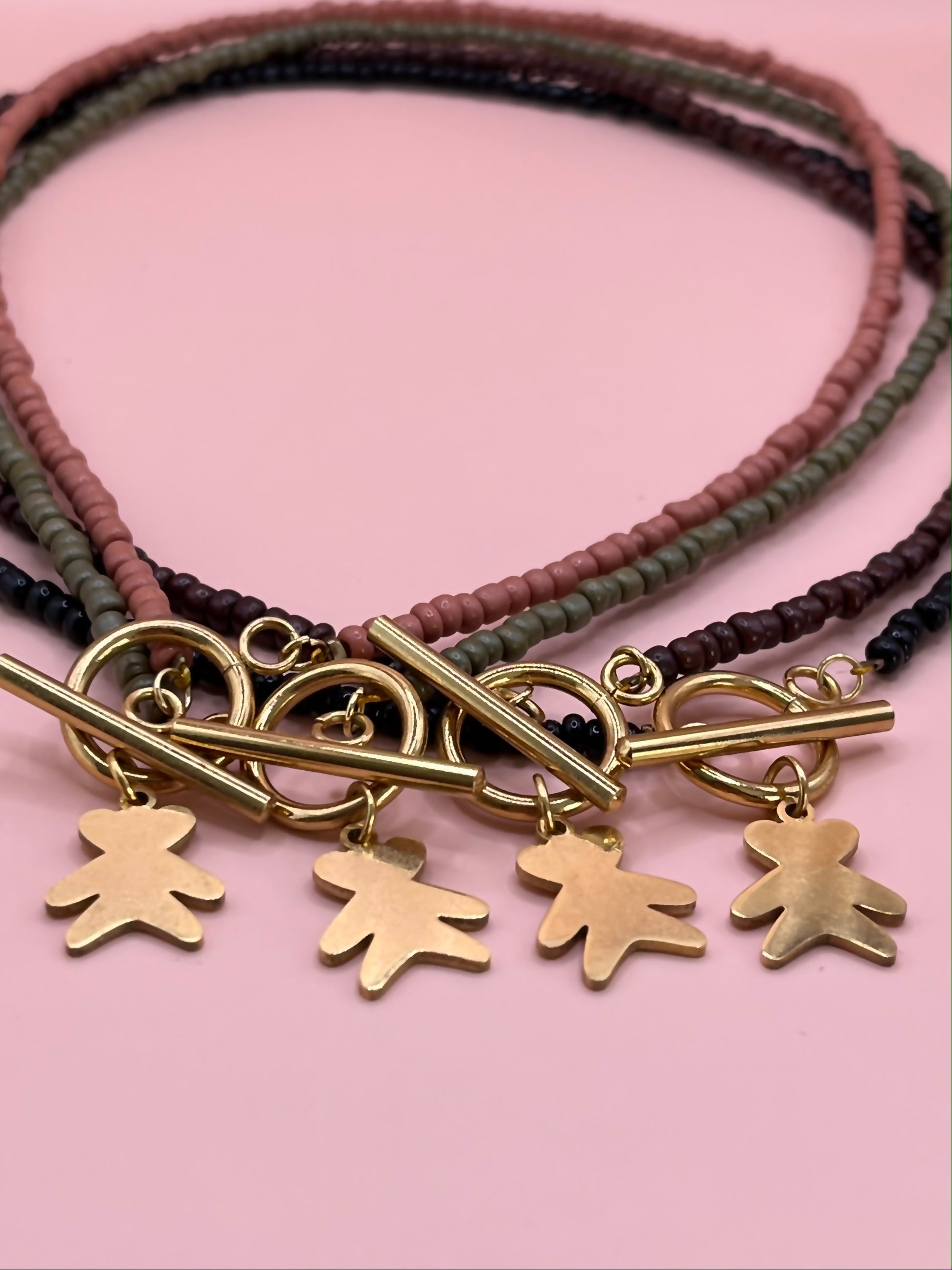 collier fermoir ourson