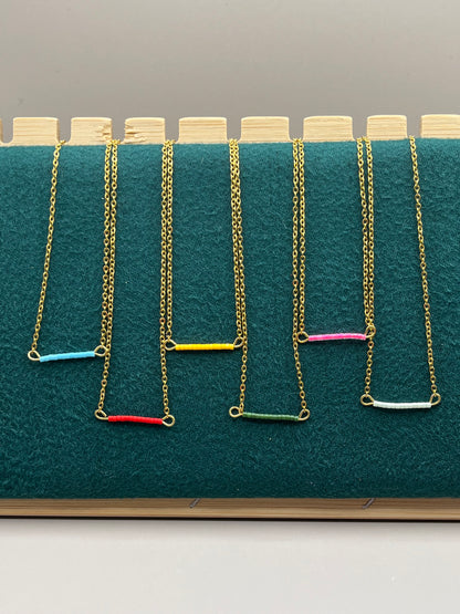 collier minimaliste acier inoxydable