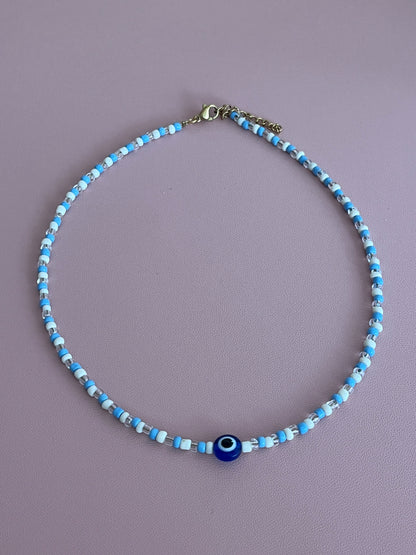 Emma | Collier en perles avec un oeil
