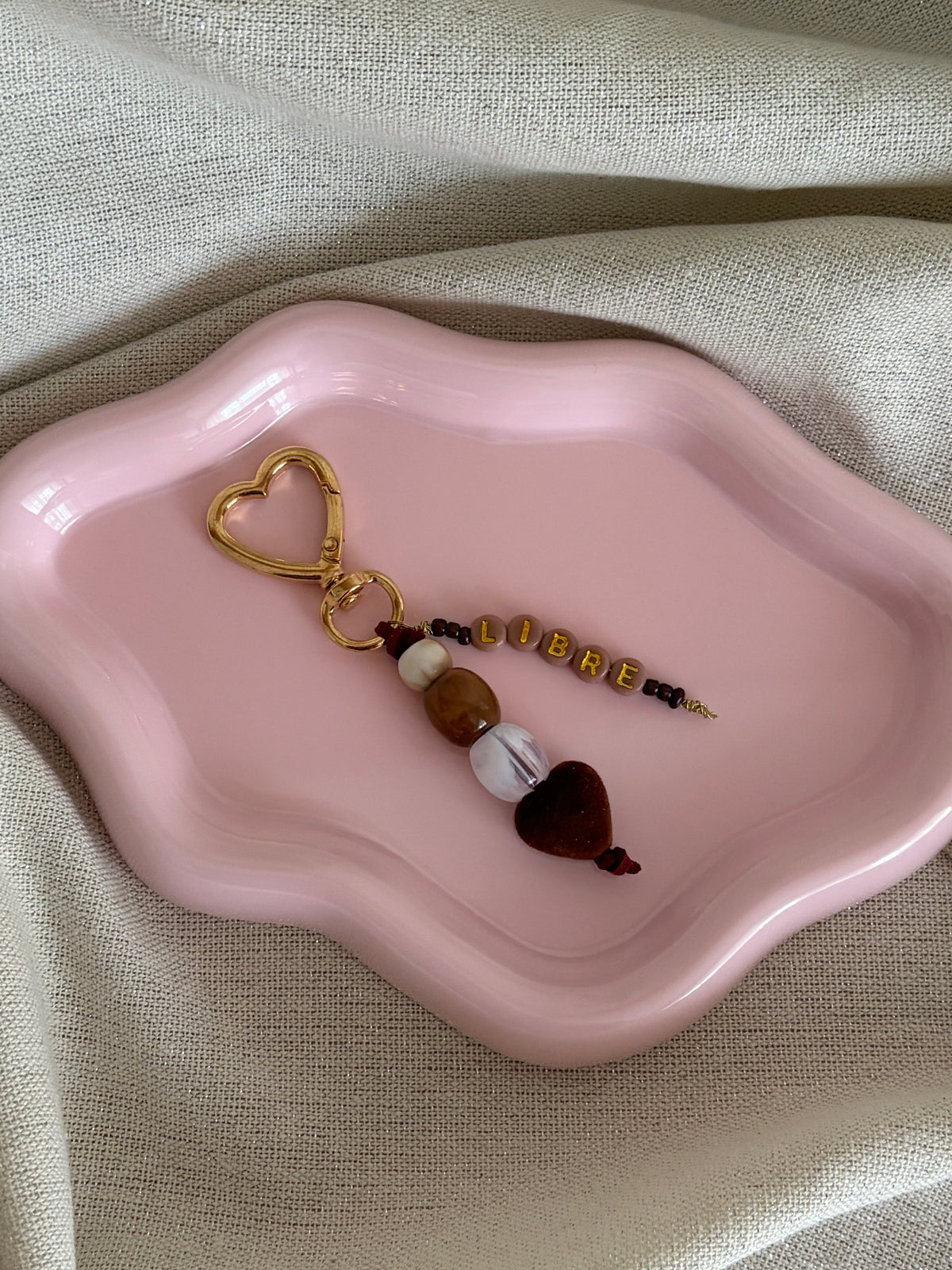 porte cles libre perles