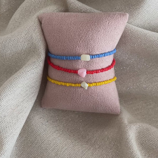 bracelet perles colorees