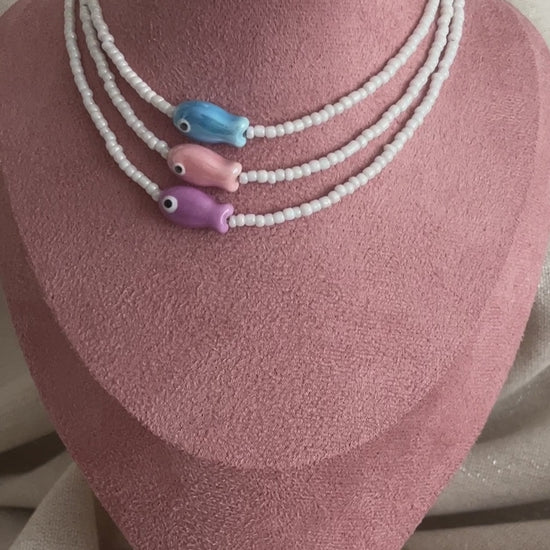 collier perles tendance ceramique