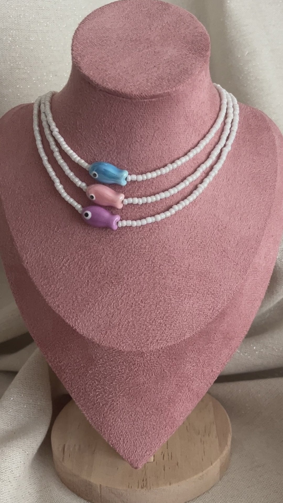 collier perles tendance ceramique