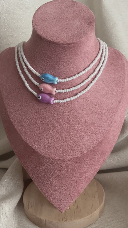 collier perles tendance ceramique