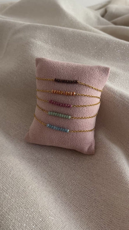 bracelet perle verre