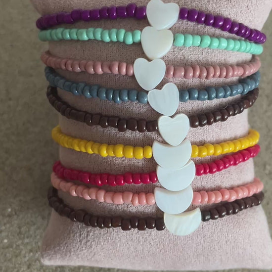 bracelets nacre perles