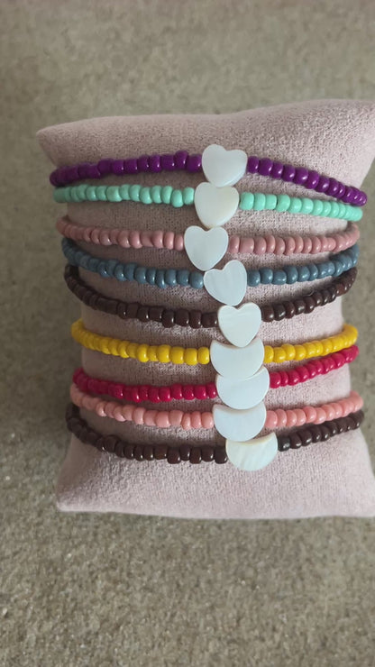 bracelets nacre perles