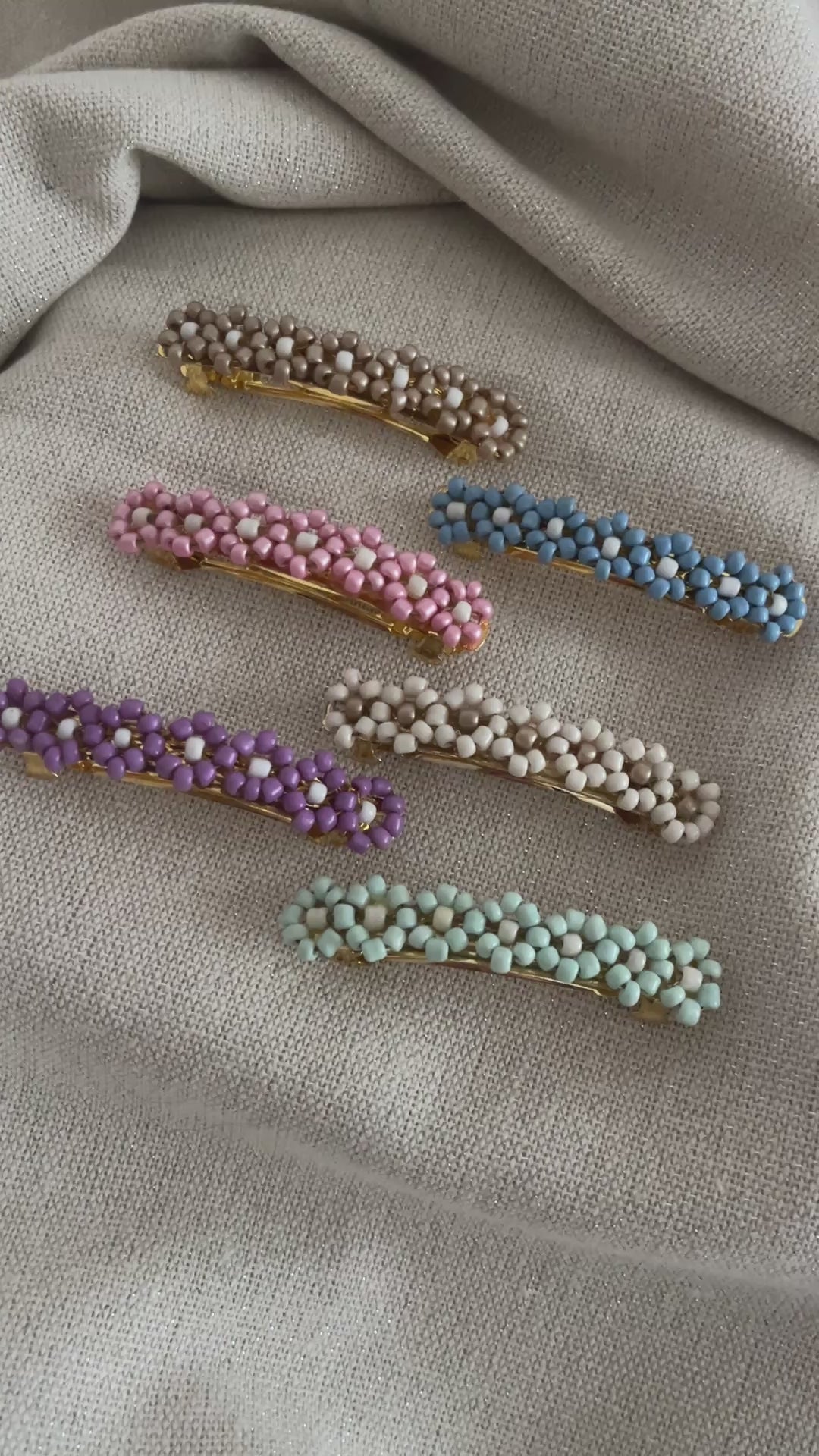 barrette cheveux perles