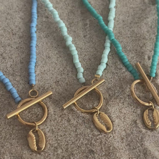 collier fermoir coquillage