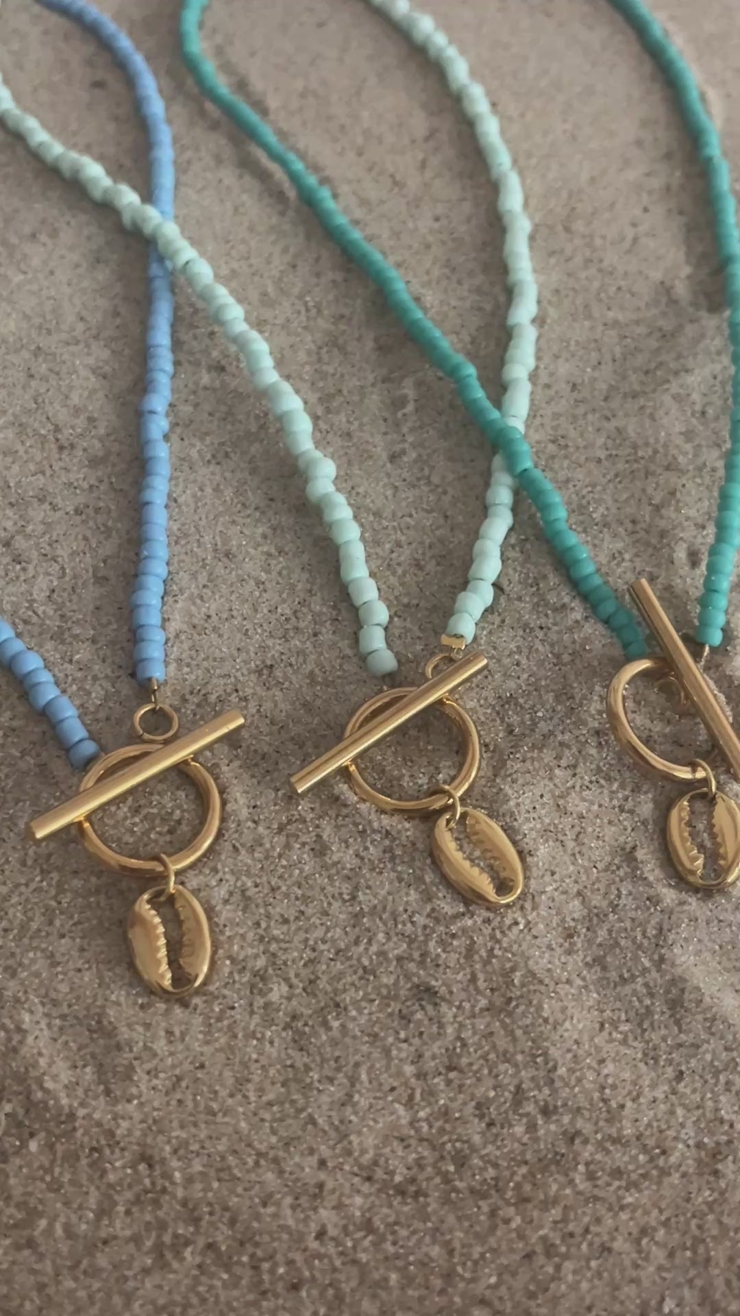 collier fermoir coquillage