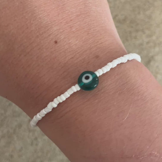 bracelets perles oeil