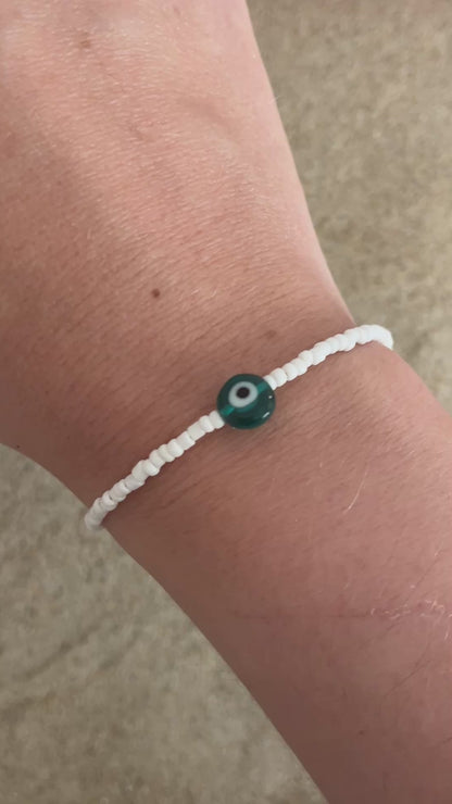 bracelets perles oeil