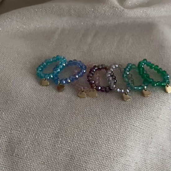 bagues perles elastiques