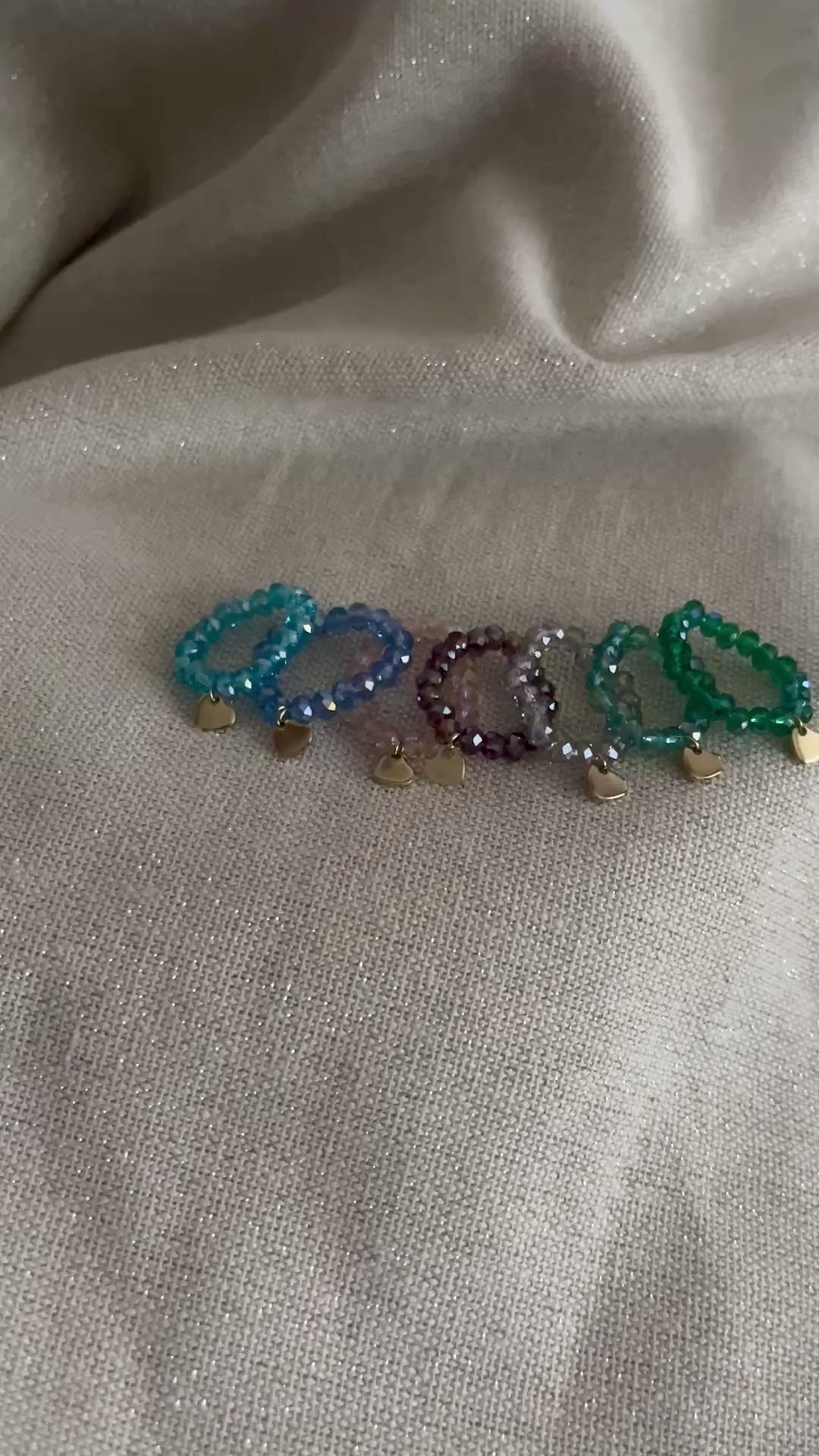 bagues perles elastiques