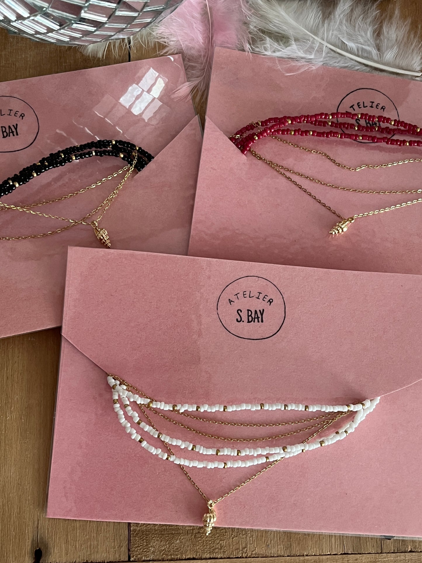 Haydée｜Sautoir multi-rangs en perles