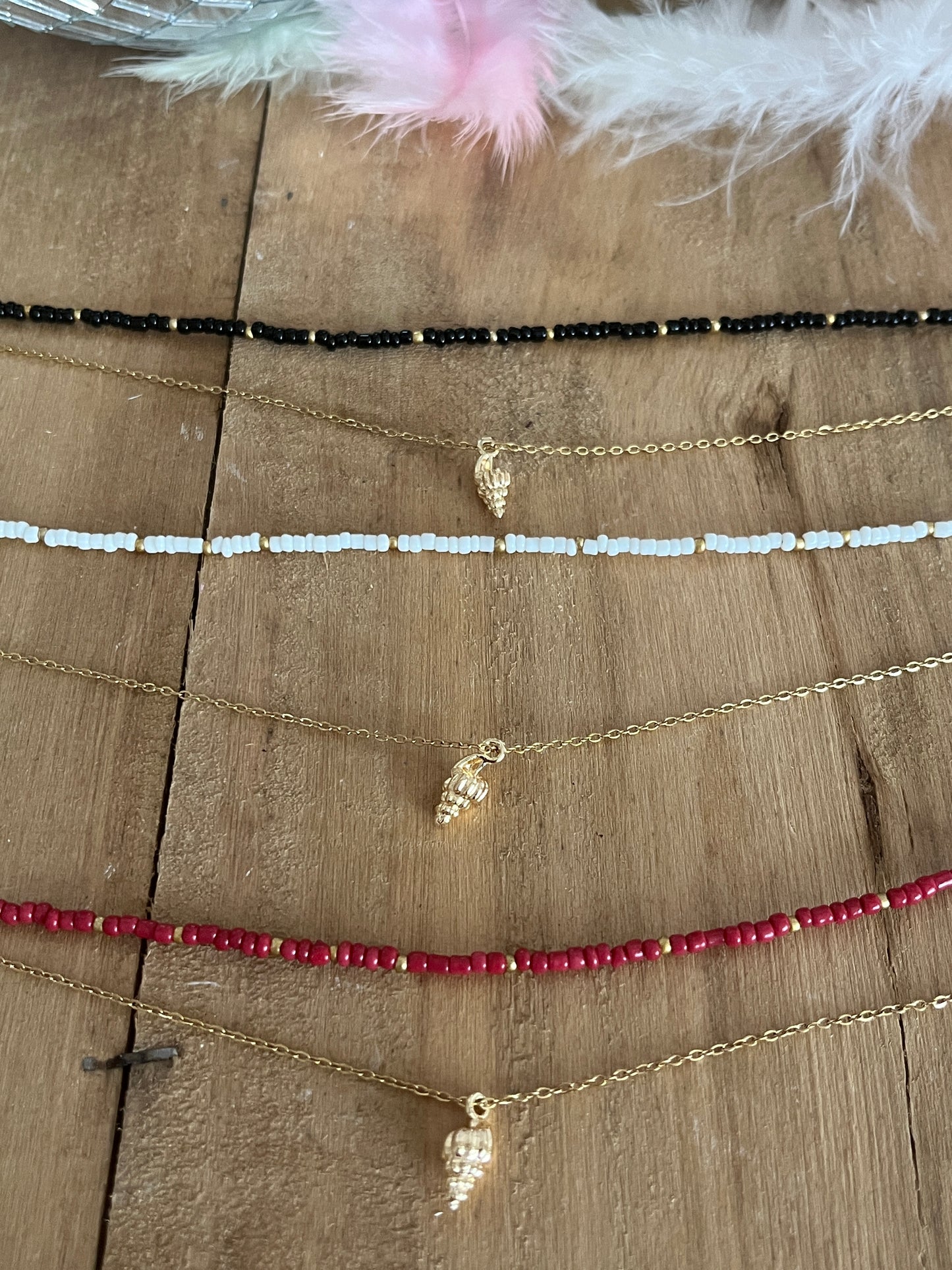 sautoir multirangs perles