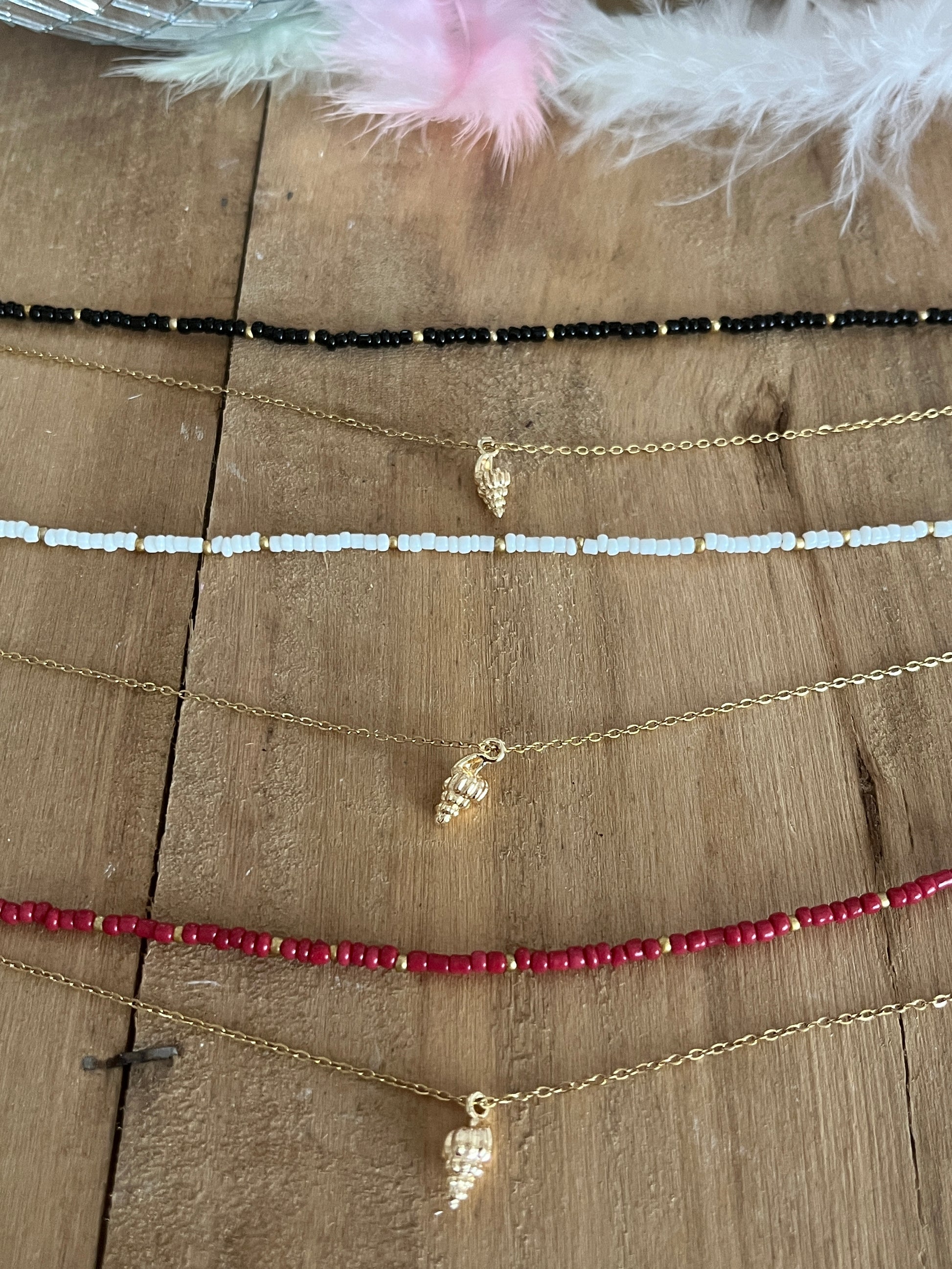 sautoir multirangs perles