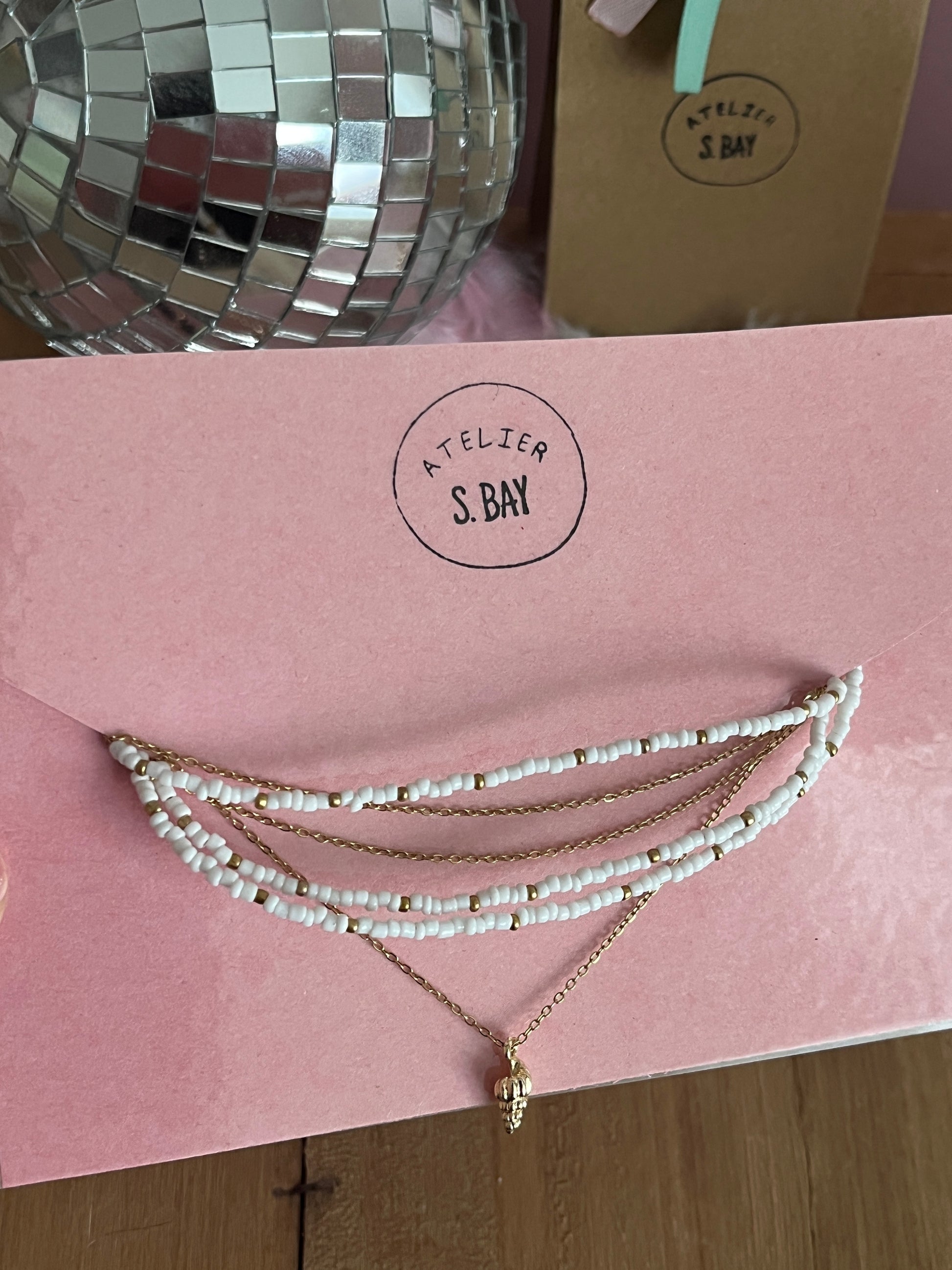 sautoir perles chaine