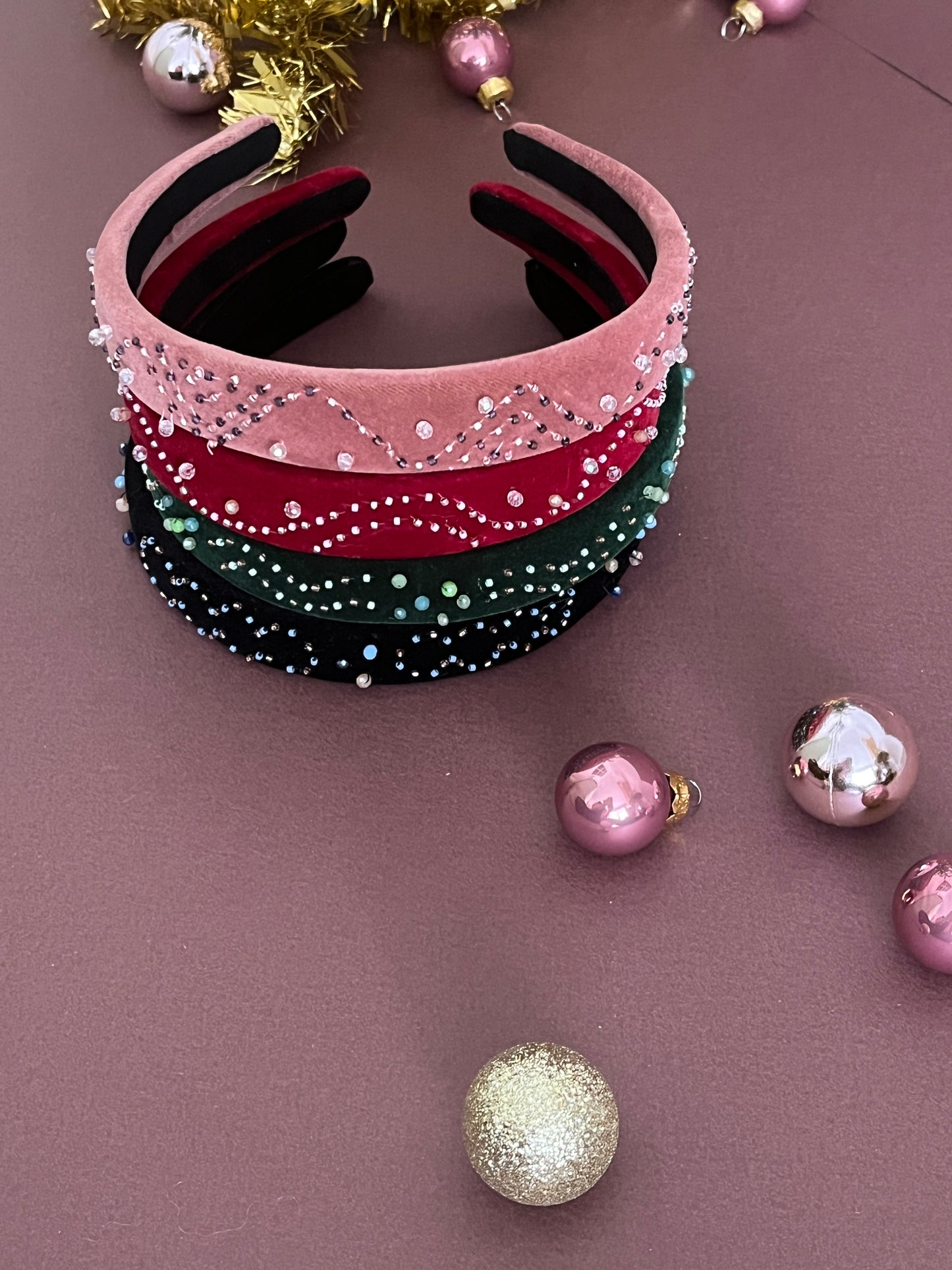 serre tete brode perles