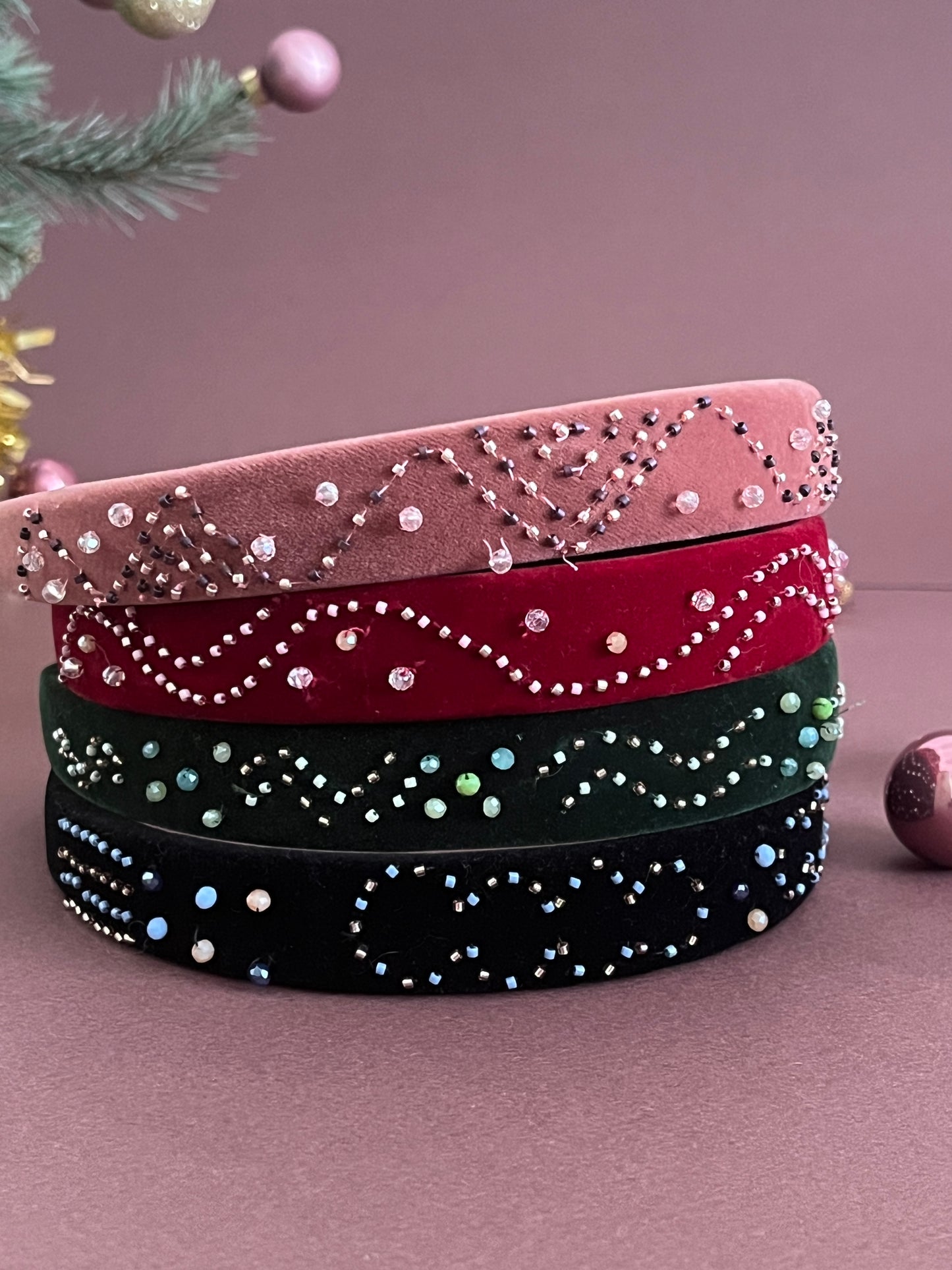 serre tete en perles