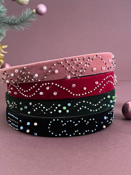 serre tete en perles